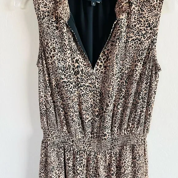 1 State Women’s Sleeveless Leopard High Low Dress Size S - Picture 5 of 9
